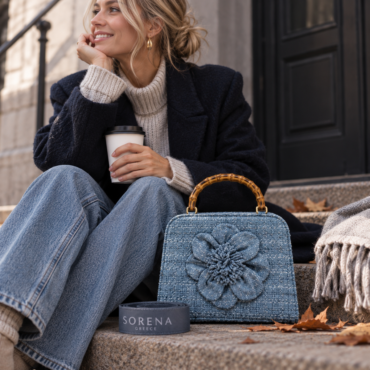 SAC À BANDOULIÈRE PALOMA BLEU