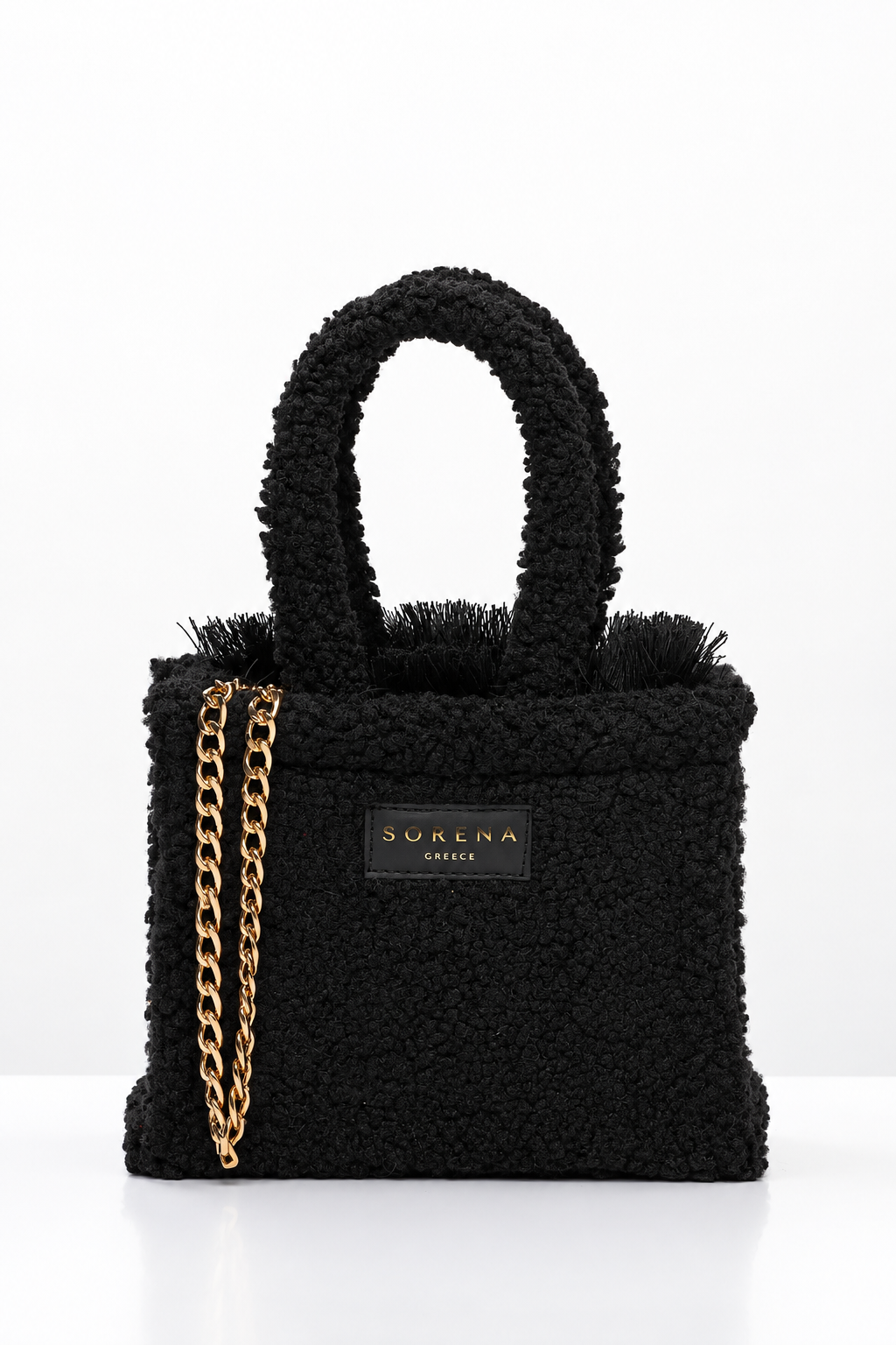 TEDDY BLACK MINI TOTE BAG