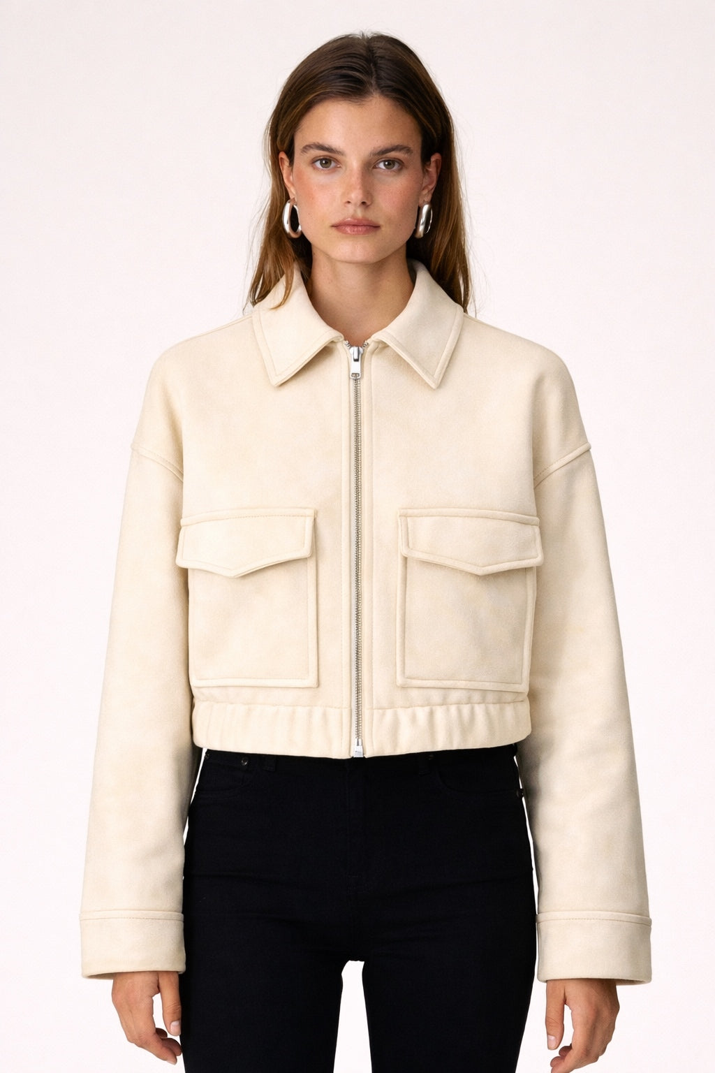 CODE SUEDE LIPS CREAM JACKET