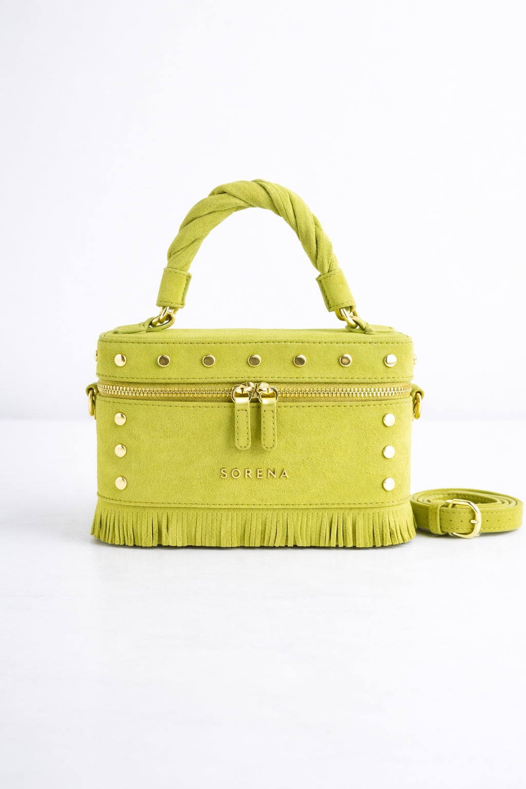 SUEDE OLIVA BAMBINO BAG