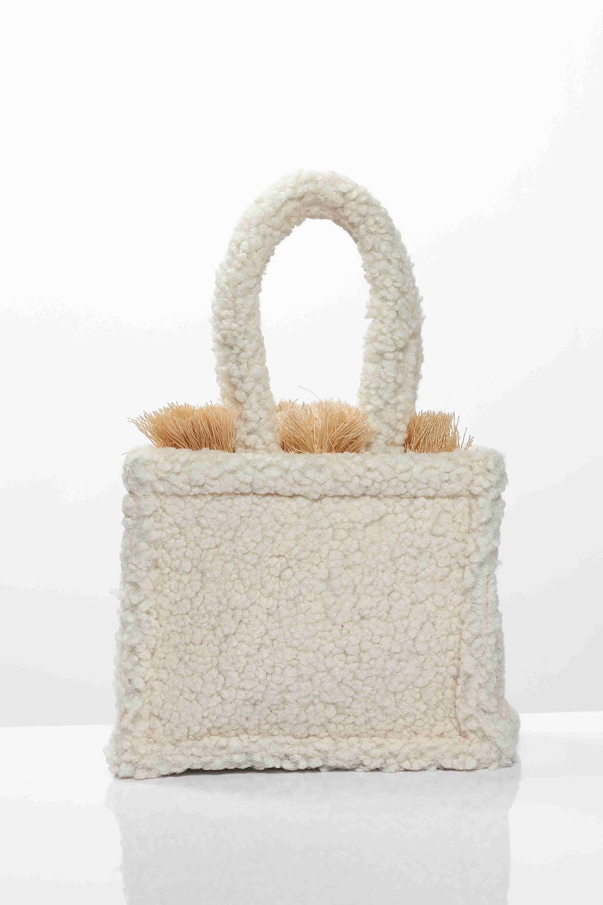 TEDDY BEIGE MINI TOTE BAG